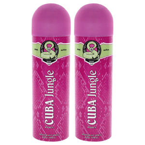Cuba Jungle Snake by Cuba for Women - 6.6 oz Body Spray - Pack of 2